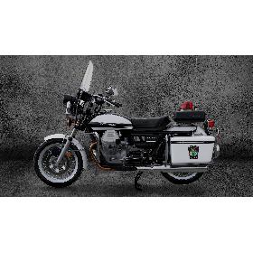 Moto Guzzi 850 T3 Police Bike Rigged 3D model
